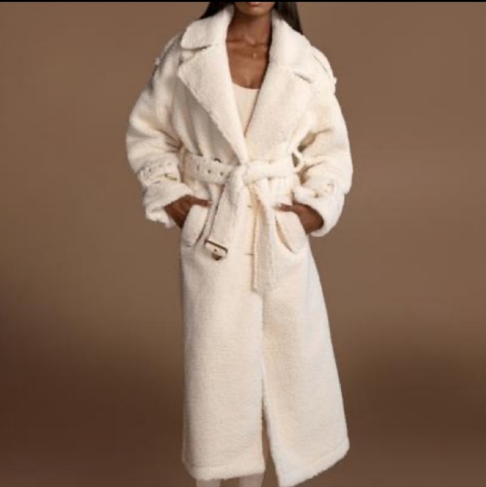 Jlux Ivory Roxanna Coat